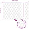 vidaXL St&auml;ngselstolpe Gr&ouml;n 10 x 0,6 m (50 mm mesh) St&aring;l och PVC