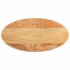 vidaXL Bordsskiva ljusbrun 80x40x4 cm massiv ek oval