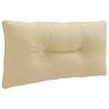 vidaXL Ryggkudde PUTTEN 100% Polyester Beige 70 x 40 x 10 cm