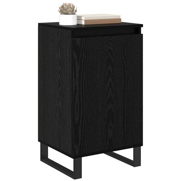 vidaXL Sideboard Svart Ek 40 x 35 x 70 cm Konstruerat tr&auml;