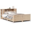 vidaXL S&auml;ngram utan madrass 150x200 cm massiv furu