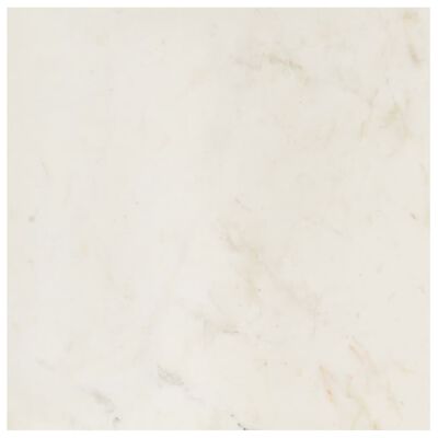 vidaXL Soffbord vit 60x60x35 cm äkta sten med marmorstruktur