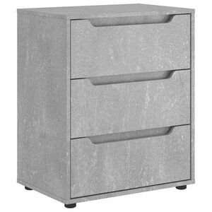 vidaXL Sk&auml;nk VISNES betonggr&aring; 60x40x73 cm konstruerat tr&auml;