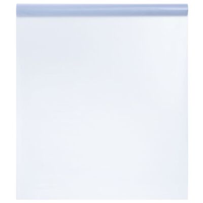 vidaXL Fönsterfilm statisk frostad transparent grå 45x1000 cm PVC