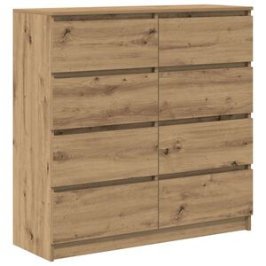 vidaXL Sk&auml;nk hantverksm&auml;ssig ek 100x35x99 cm konstruerat tr&auml;