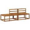vidaXL Modulsoffa utomhus 2 Stycke Naturf&auml;rg 182,5 x 63 x 73 cm