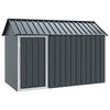 vidaXL F&aring;gelbur Antracit 215 x 112 x 141 cm Galvaniserat St&aring;l