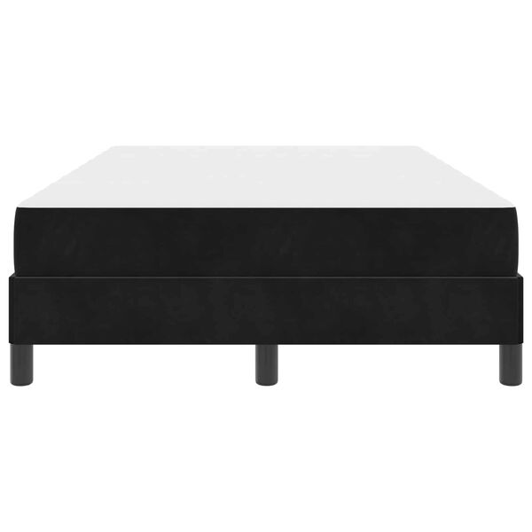 vidaXL B&auml;ddfj&auml;der med madrass Svart 120 x 190 cm tyg