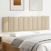 vidaXL Headboard Cushion "Hanko" Cream 180 cm Fabric