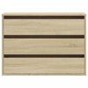 vidaXL Byr&aring; sonoma-ek 80x41x58 cm konstruerat tr&auml;