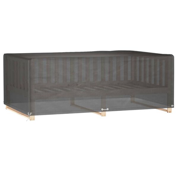 vidaXL Överdrag för trädgårdsmöbler 12 ölj. 213x132x75 cm rektangulärt