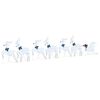 vidaXL LED Renar 7 st Silver 43 x 18 x 66 cm tyg