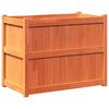 vidaXL Odlingsl&aring;da vaxbrun 90x50x70 cm massiv furu