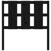 vidaXL Sänggavel svart 95,5x4x100 cm massiv furu