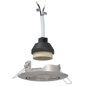 vidaXL Spotlight 6 pcs Silver 9 x 9 x 2.5 cm Metall