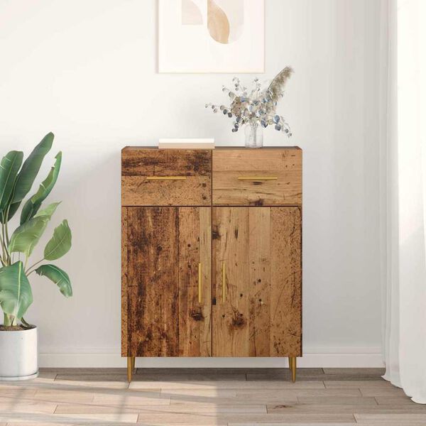 vidaXL Sideboard Gammalt tr&auml; 69,5 x 34 x 90 cm Konstruerat tr&auml;