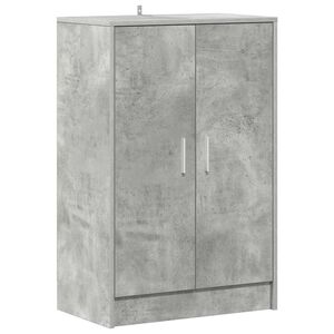 vidaXL Skosk&aring;p betonggr&aring; 60x35x92 cm konstruerat tr&auml;