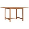 vidaXL Tr&auml;dg&aring;rdsbord 110x110x75 cm massiv teak