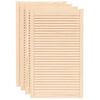 vidaXL Sk&aring;pluckor lamelldesign 4 st 99,3x59,4 cm massiv furu