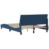 vidaXL Bed Frame without Mattress "Hanko" Blue 140x190 cm Fabric