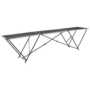 vidaXL Hopfällbart tapetbord MDF och aluminium 300x60x78 cm