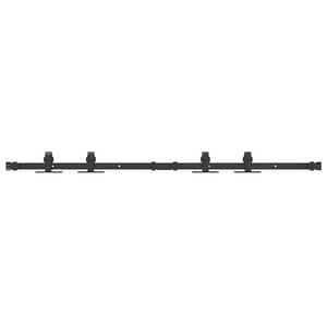 vidaXL Skjutd&ouml;rrsbeslag 122 cm kolst&aring;l