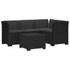 vidaXL 4-sits Tr&auml;dg&aring;rdsoffa med Kuddar Rattan Look PP Antracit
