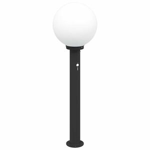 vidaXL Pollare med sensor 80 cm svart IP44