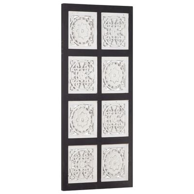 vidaXL Handsnidad väggpanel MDF 40x80x1,5 cm svart och vit