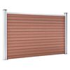 vidaXL Staketpanel WPC 526x106 cm brun