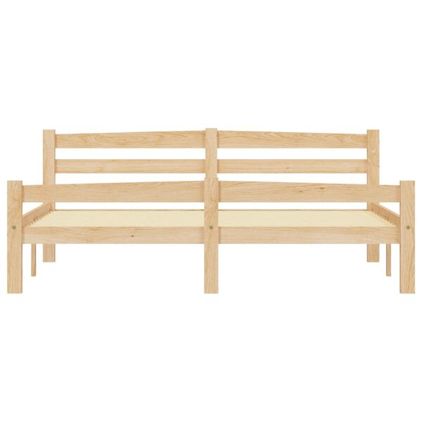 vidaXL S&auml;ngram utan madrass massiv furu 160x200 cm