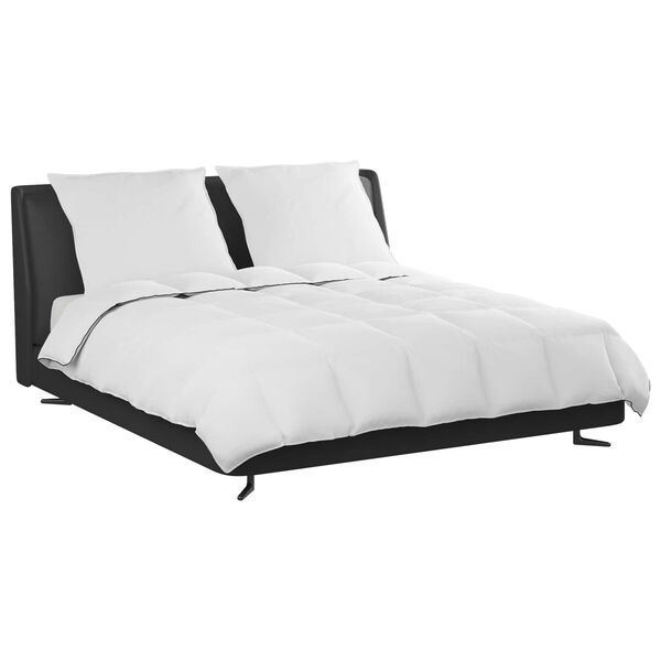 vidaXL Vinter T&auml;cke med kudde 3 pcs Vit Dunfj&auml;der