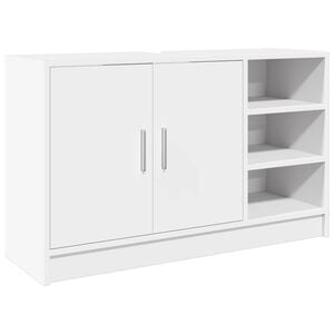 vidaXL Tv&auml;ttst&auml;llssk&aring;p vit 90x29x55 cm konstruerat tr&auml;