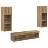 vidaXL TV-v&auml;ggmodul 6 pcs Artisan Ek Konstruerat tr&auml;