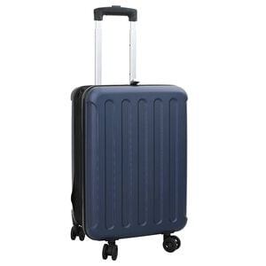 vidaXL Resv&auml;ska med l&aring;s M&ouml;rkbl&aring; 34 x 23 x 55.5 cm ABS Plast