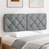 vidaXL Headboard Cushion Light Grey 120 cm Fabric