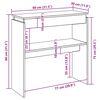 vidaXL Konsolbord vit 80x30x80 cm konstruerat trä