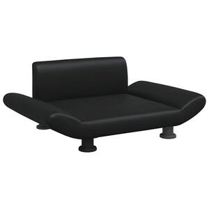 vidaXL Hundb&auml;dd svart 70x45x28 cm konstl&auml;der