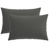 vidaXL Kudd&ouml;verdrag 2 pcs HEERLEN Antracit 30 x 50 cm Polyester
