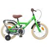 vidaXL Barncykel 12 Tum f&ouml;r 2-4 &aring;ringar Gr&ouml;n