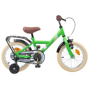 vidaXL Barncykel 12 Tum f&ouml;r 2-4 &aring;ringar Gr&ouml;n