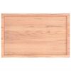 vidaXL Bordsskiva ljusbrun 100x60x(2-6) cm massivt trä levande kant