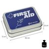 FIRST AID ONLY N&ouml;dpaket 22 delar To Go metalll&aring;da