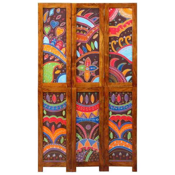 vidaXL Rumsavskiljare Honung brun 105 x 1,5 x 180 cm Massivt Akaciatr&auml;