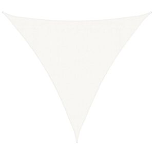 vidaXL Solsegel HDPE trekantigt 3,6 x 3,6 x 3,6 m vit