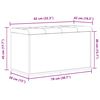 vidaXL Förvaringsbänk Svart Ek 82 x 42 x 45 cm Konstruerat trä
