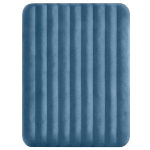 INTEX Luftmadrass med Pump INTEX M&ouml;rkbl&aring; och Gr&aring; 152 x 203 x 25 cm