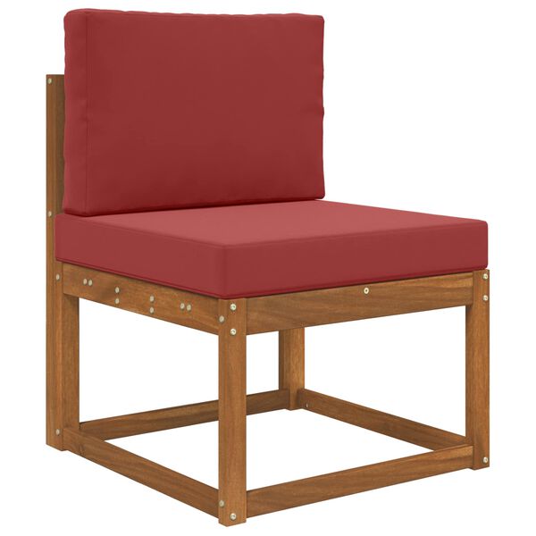 vidaXL Utomhus Soffa Kudde 2 pcs Vinr&ouml;d Polyester