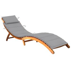vidaXL Sols&auml;ng med dyna massivt akaciatr&auml;