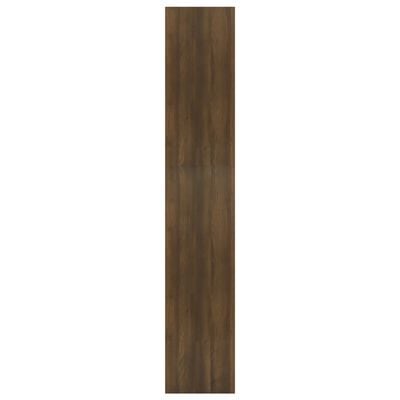 vidaXL Bokhylla/Rumsavdelare brun ek 60x30x166 cm konstruerat trä